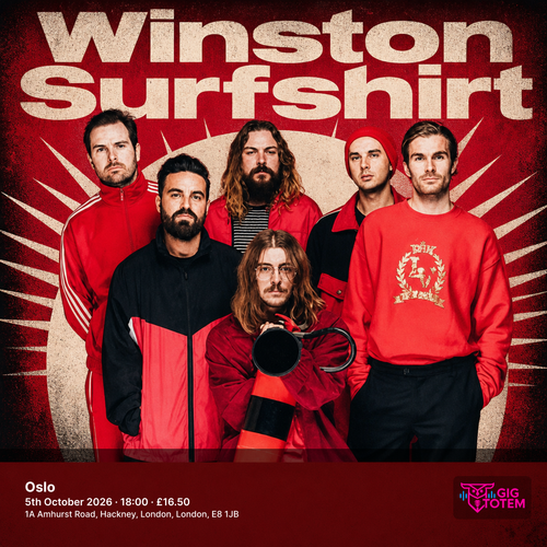Winston Surfshirt at Oslo on 5 October 2026 gig poster