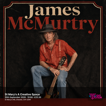 JAMES MCMURTRY Betty Soo at St Mary's A Creative Space on 29 September 2026 gig poster