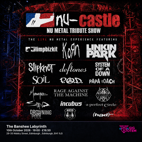 NU-CASTLE TICKETS - EDINBURGH at The Banshee Labyrinth on 10 October 2026 gig poster