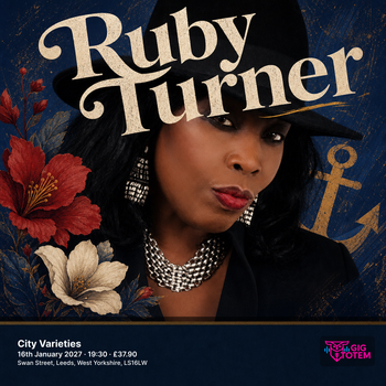 Ruby Turner at City Varieties Music Hall on 16 January 2027 gig poster