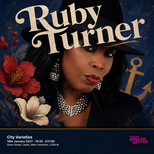Ruby Turner at City Varieties Music Hall on 16 January 2027 gig poster