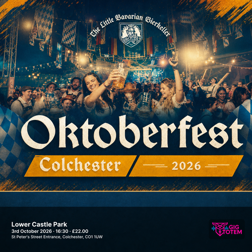 Oktoberfest Colchester 2026 at Lower Castle Park on 3 October 2026 gig poster