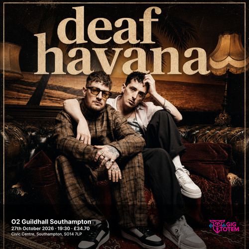 Deaf Havana at O2 Guildhall Southampton on 27 October 2026 gig poster