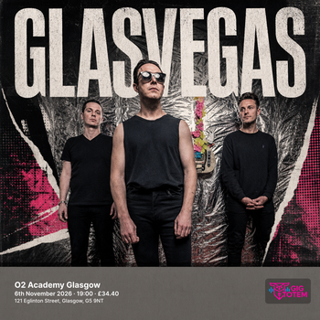 Glasvegas at O2 Academy Glasgow on 6 November 2026 gig poster