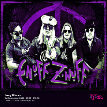 Enuff Z'Nuff at Ivory Blacks on 1 September 2026 gig poster