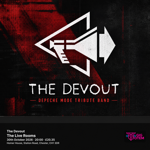 The Devout The Devout - Depeche Mode Tribute Band at The Live Rooms on 30 October 2026 gig poster