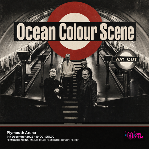 Ocean Colour Scene The Enemy at Plymouth Arena on 7 December 2026 gig poster