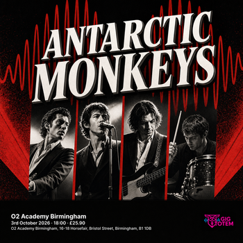 Antarctic Monkeys at O2 Academy Birmingham on 3 October 2026 gig poster