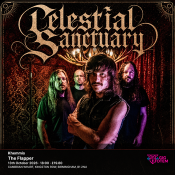 Khemmis Celestial Sanctuary at The Flapper on 13 October 2026 gig poster