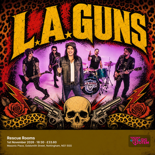 La Guns L.A. Guns at Rescue Rooms on 1 November 2026 gig poster