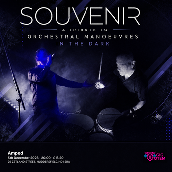Souvenir Orchestral Manoeuvres in the Dark Tribute at Amped on 5 December 2026 gig poster