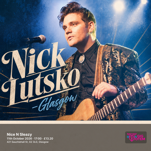 Nick Lutsko - Glasgow at Nice N Sleazy on 11 October 2026 gig poster