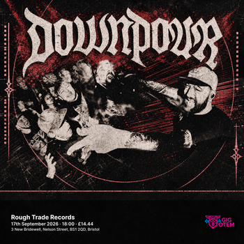 Downpour Waves Like Walls at Rough Trade on 17 September 2026 gig poster