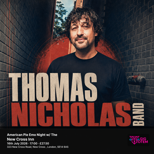 American Pie Emo Night w/ The Thomas Nicholas Band Thomas Nicholas Band at New Cross Inn on 16 July 2026 gig poster