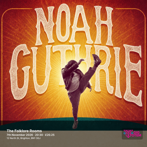 Noah Guthrie at The Folklore Rooms on 7 November 2026 gig poster