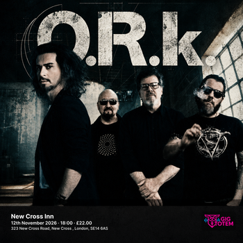 O.R.k. at New Cross Inn on 12 November 2026 gig poster