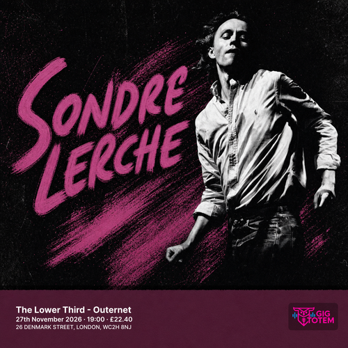 Sondre Lerche at The Lower Third on 27 November 2026 gig poster