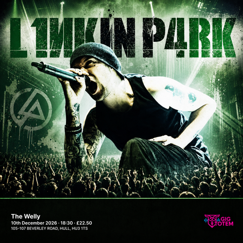 L1nk1n P4rk at The Welly on 10 December 2026 gig poster