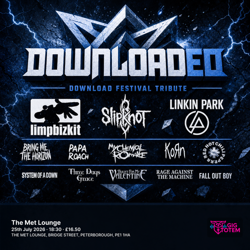 Downloaded - Download Festival tribute at The Met Lounge on 25 July 2026 gig poster
