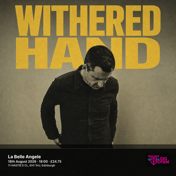 Withered Hand at La Belle Angele on 18 August 2026 gig poster