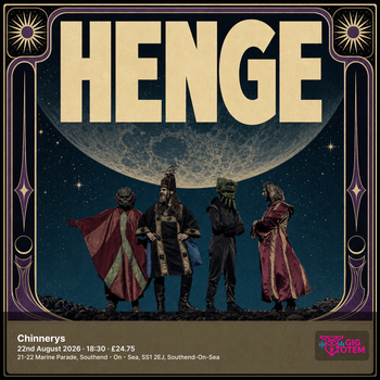 Henge at Chinnerys on 22 August 2026 gig poster