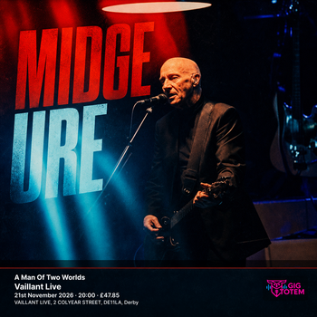 Midge Ure - A Man Of Two Worlds Midge Ure at Vaillant Live on 21 November 2026 gig poster