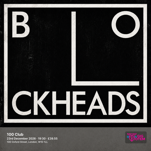 The Blockheads at 100 Club on 23 December 2026 gig poster