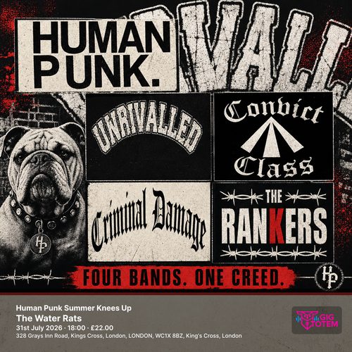 Human Punk Summer Knees Up Criminal Damage at The Water Rats on 31 July 2026 gig poster