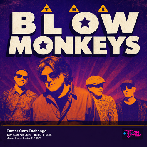 The Blow Monkeys Pete Williams at Exeter Corn Exchange on 13 October 2026 gig poster