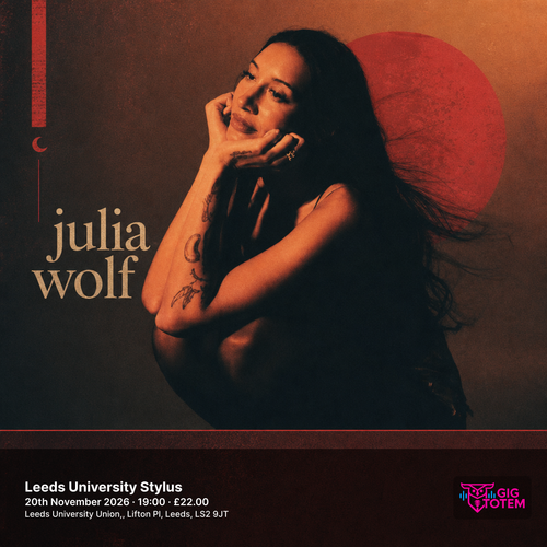 Julia Wolf Scro at Leeds University Stylus on 20 November 2026 gig poster