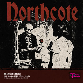 Northcote at The Castle Hotel on 24 October 2026 gig poster