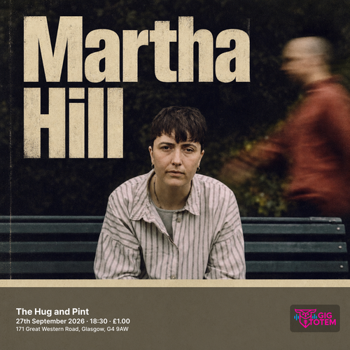 Martha Hill at The Hug and Pint on 27 September 2026 gig poster
