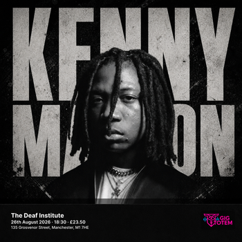 Kenny Mason at The Deaf Institute on 26 August 2026 gig poster