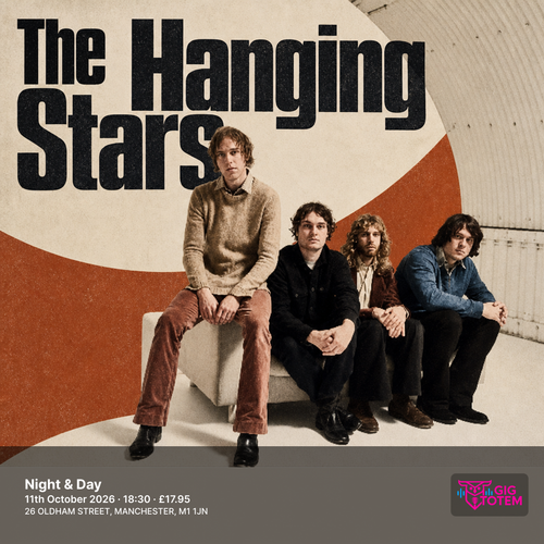 The Hanging Stars at Night & Day Cafe on 11 October 2026 gig poster