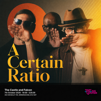 A Certain Ratio at The Castle and Falcon on 7 October 2026 gig poster