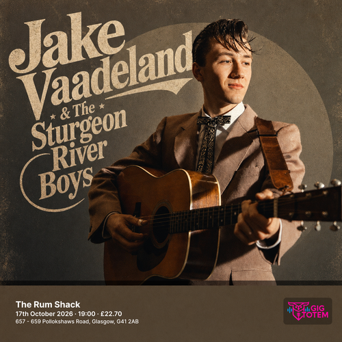 Jake Vaadeland & The Sturgeon River Boys at The Rum Shack on 17 October 2026 gig poster