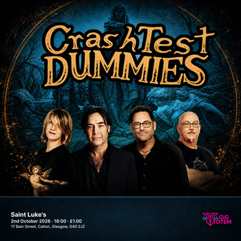 Crash Test Dummies at Saint Luke's on 2 October 2026 gig poster