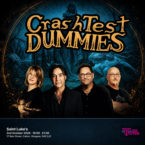 Crash Test Dummies at Saint Luke's on 2 October 2026 gig poster