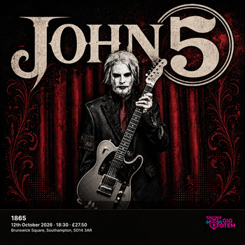 John 5 at 1865 on 12 October 2026 gig poster