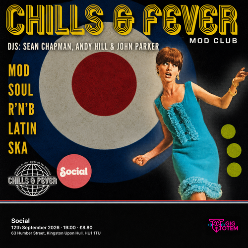 Chills & Fever at Social on 12 September 2026 gig poster