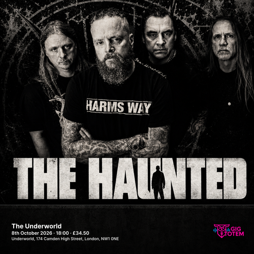 The Haunted at The Underworld on 8 October 2026 gig poster
