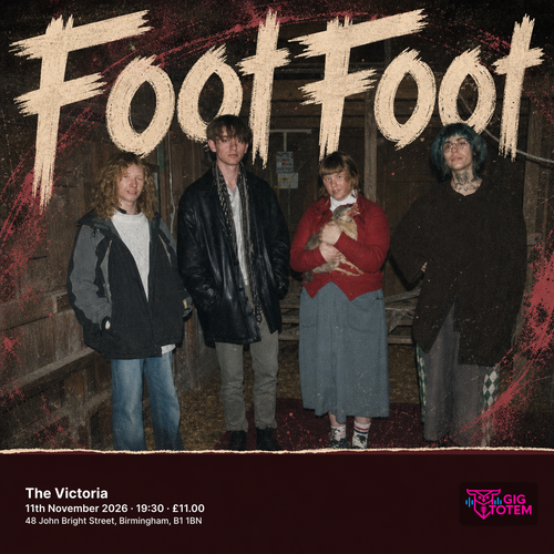 Foot Foot at The Victoria on 11 November 2026 gig poster