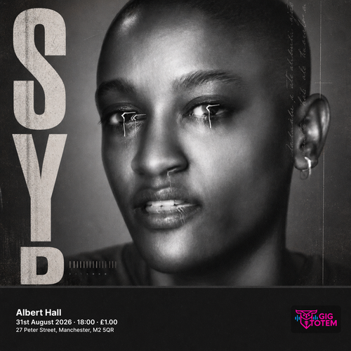 Syd at Albert Hall on 31 August 2026 gig poster