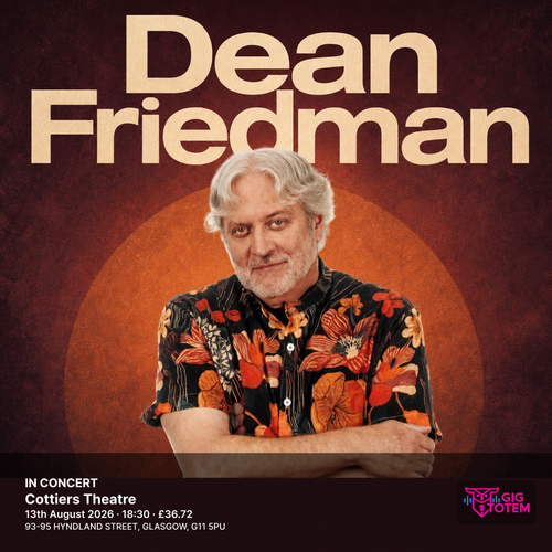 DEAN FRIEDMAN - IN CONCERT Dean Friedman at Cottiers Theatre on 13 August 2026 gig poster