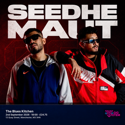 Seedhe Maut at The Blues Kitchen on 2 September 2026 gig poster