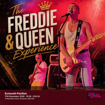 The Freddie & Queen Experience at Exmouth Pavilion on 17 December 2026 gig poster