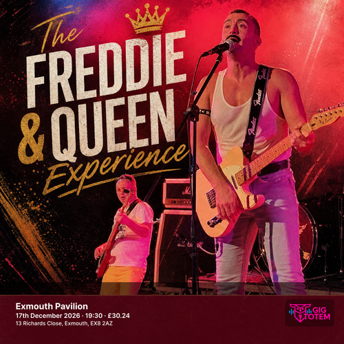 The Freddie & Queen Experience at Exmouth Pavilion on 17 December 2026 gig poster