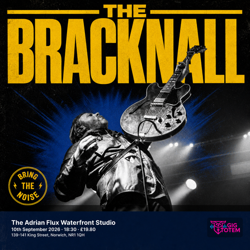 The Bracknall at The Adrian Flux Waterfront Studio on 10 September 2026 gig poster