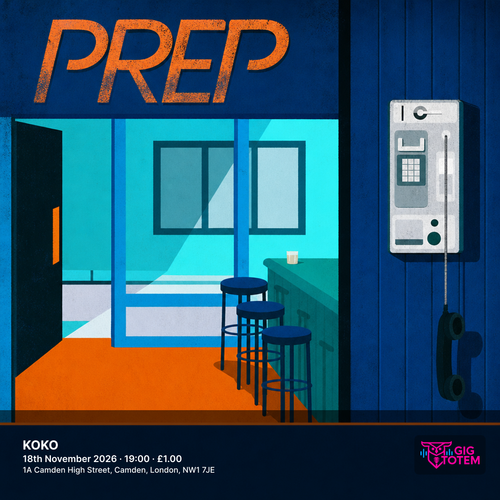 PREP Gareth Donkin at KOKO on 18 November 2026 gig poster