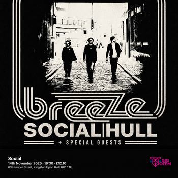 Breeze + special guests at Social on 14 November 2026 gig poster
